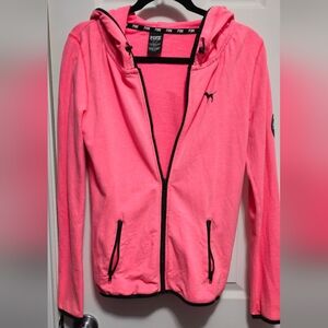 Victoria's secret pink, neon pink jacket
